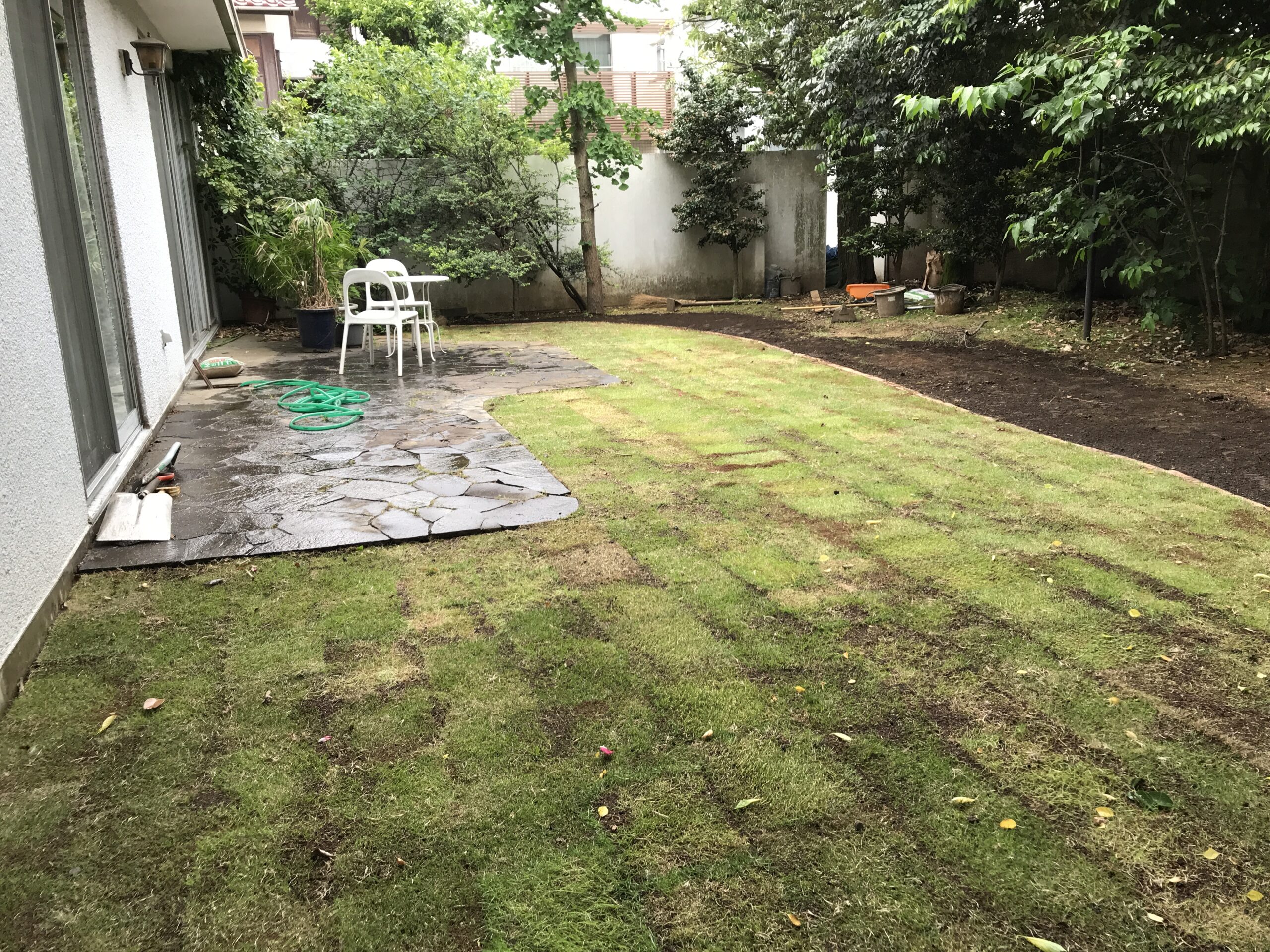 世田谷区の芝張りの作業事例｜施工前後の様子と料金の目安